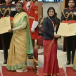 Manu Gukesh Harmanpreet Praveen Receive Khel Ratna As President Murmu Honours Sports Icons At Rashtrapati Bhawan